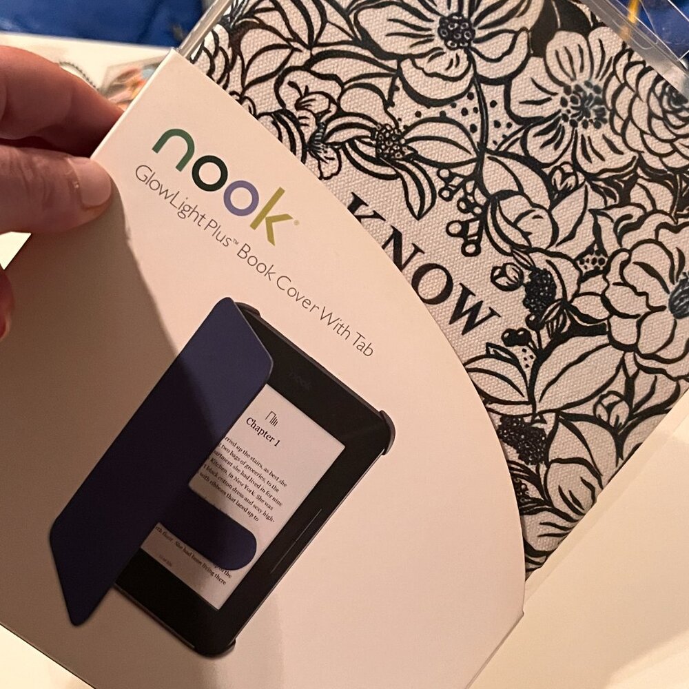 Barnes & Noble Nook GlowLight Plus Cover Jane Austen Theme (e/x) (NEW)